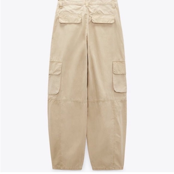 ZARA VOLUMINOUS POCKETED PANTS
28 (US 6) | SAND - Picture 4 of 5